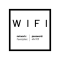 Vinyl Wall Decal - Custom Wifi Network - Window Storefront Cut Text Lettering - Easy Professional Self Adhesive Indoor Outdoor Work Office Coffee Shop Restaurant Internet Password 1