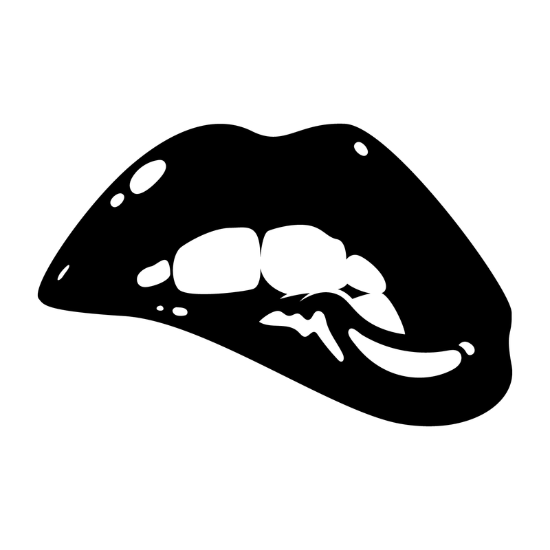 Vinyl Wall Art Decal - Sexy Lips - - Chic Urban Trendy Modern Feminine Body Shape Home Bedroom Living Room Apartment Bathroom Store Indoor Women's Teens Decoration 1