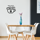 Vinyl Wall Art Decal - Have A Cup Of Positivitea - 22" x 26" - Trendy Positive Inspirational Tea Quote For Home Bedroom Living Room Kitchen Indoor Work Office Apartment Decoration 4