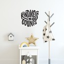 Vinyl Wall Art Decal - Kindness Counts - Trendy Inspirational Quote For Home Bedroom Office Decor - Modern Positive Workplace Apartment Living Room School Quotes 3
