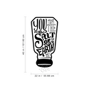 Vinyl Wall Art Decal - You Are The Salt Of The Earth Matt 5:13 - 40" x 22" - Trendy Cute Religious Biblical Quote For Bedroom Kitchen Living Room Dining Room Indoor Home Decoration 4
