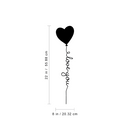 Vinyl Wall Art Decal - I Love You - 2- Trendy Cute Cursive Inspirational Life Quote For Home Apartment Bedroom Bathroom Kitchen Living Room Office Indoor Decoration 4