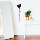 Vinyl Wall Art Decal - Love You - 22" x 8" - Trendy Cute Cursive Inspirational Life Quote For Home Apartment Bedroom Bathrrom Kitchen Living Room Office Indoor Decoration 3