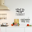 Vinyl Wall Art Decal - What The Fork Is For Dinner - 22" x 29" - Trendy Funny Modern Quote For Home Apartment Kitchen Living Room Dining Room Restaurant Indoor Decoration 3