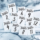 Vinyl Art Decals - Seating Chart Table Numbers 1-12 - From Each - Elegant Find Your Seat Wedding Plan Couples Bride Groom Husband Wife Marriage Reception Love Decor 4