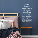 Vinyl Wall Art Decal - You Are Braver Than Your Believe - 28" x 17" - Inspirational Positive Self Esteem Quote For Home Bedroom Living Room Office Workplace Classroom Indoor Decoration 3