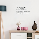 Vinyl Wall Art Decal - Hygge The Ritual Of Enjoying Life's Simple Pleasures - Inspirational Friends Family Grateful Quote For Home Bedroom Living Room Office Indoor Decoration 3