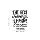 Vinyl Wall Art Decal - The Best Revenge Is Massive Success - 21.5" x 18" - Motivational Positive Entrepreneurs Life Quote For Home Apartment Bedroom Living Room Office Workplace Indoor Decoration 4