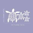 Vinyl Wall Art Decal - Turtles - 17" x 30" - Cute Modern Turtle Design For Animal Lovers Home Apartment Kids Bedroom Closet Door Window Playroom Classroom Nursery Sticker Decoration 4
