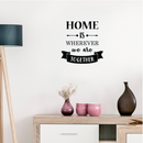 Vinyl Wall Art Decal - Home Is Wherever We Are Together - 17" x 17" - Modern Charming Family Quote For Home Apartment Bedroom Living Room Office Workplace Indoor Decoration Sticker 2