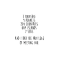 Vinyl Wall Art Decal - I Have The Privilege Of Meeting You - Cute Modern Couples Love Quote For Home Apartment Bedroom Living Room Bathroom Kitchen Gift Office Decoration Sticker 1