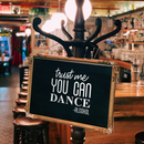 Vinyl Wall Art Decal - Trust Me You Can Dance; Alcohol - Funny Trendy Cursive Quote For Home Apartment Living Room Dining Room Wedding Bar Restaurant Decoration Sticker 3