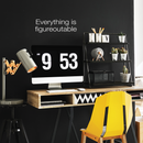 Vinyl Wall Art Decal - Everything Is Figureoutable - 7" x 22" - Modern Inspirational Life Quote For Home Bedroom Living Room Bathroom Kitchen Office Workplace Classroom School Decoration Sticker 3