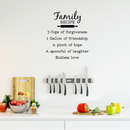 Vinyl Wall Art Decal - Family Recipe - 24.5" x 22" - Sweet Charming Design For Home Dining Room Living Room Kitchen Bakery Workplace Restaurant Bar Shop Chef Cook Decoration Sticker 3