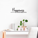 Vinyl Wall Art Decal - Happiness Looks Gorgeous On You - 8" x 25" - Modern Girly Inspirational Life Quote For Home Bedroom Living Room Apartment Dorm Room Decoration Sticker 3