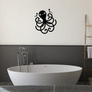 Vinyl Wall Art Decal - Happy Octopus - 25" x 22" - Cute Sea Cephalopod Animal Design For Kids Home Apartment Nursery Playroom Bedroom Window Classroom Sticker Decoration 3