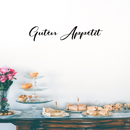 Vinyl Wall Art Decal - Guten Appetit - 7" x 36" - Modern Trendy Food Quote For Home Apartment Kitchen Living Room Dining Room Restaurant Bar Wedding Table Decoration Sticker 2