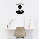 Vinyl Wall Art Decal - Fall In Love With Souls Not Faces - 24" x 17" - Modern Love Warmth Passion Affection  Quote For Home Bedroom Apartment Living Room Work Office Decoration Sticker 2