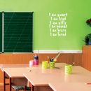 Vinyl Wall Art Decal - I Am Smart I Am Kind I Am Silly I am Honest - 22" x 17" - Positive Words Of Affirmations For Home Apartment Bedroom Living Room Classroom School Office Decoration Sticker 3