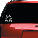 Vinyl Wall Art Decal - Honk If A Kid Falls Out - 6" x 6" - Modern Trendy Funny Humorous Quote For Van SUV Car Windshield Bumper Sticker Decoration 3