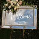 Vinyl Art Decal - Custom Welcome To The Baby Shower Of - 17" x 29.5" - Modern Horizontal Layout Personalized Special Event Greeting Family Friends Newborn Gifts 3