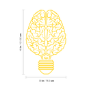 Vinyl Wall Art Decal - Brain Light Bulb - 48" x 30" - Trendy Creative Desgin For Home Bedroom Living Room Office School Classroom Decoration Sticker 5