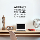 Vinyl Wall Art Decal - If You Can't Think Of Anything Nice To Say You're Not Thinking Hard Enough - 21" x 22" - Trendy Inspirational Life Quote For Home Bedroom Playoom Office Classroom School Decor 2