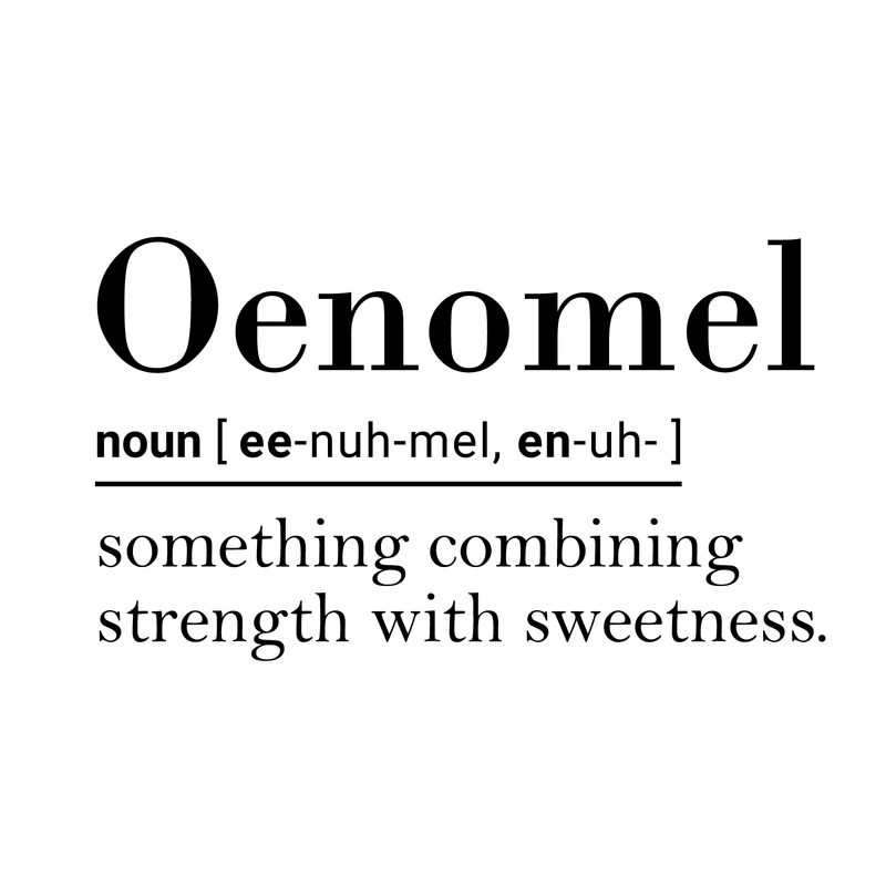 Vinyl Wall Art Decal - Oenomel Something Combining Strength With Sweetness - 17" x 30" - Inspirational Modern Trendy Life Quote For Home Bedroom Living Room Closet Decor 2