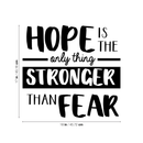 Vinyl Wall Art Decal - Hope Is The Only Thing - 17" x 18" - Positive Motivational Inspirational Quote For Home Bedroom Living Room Classroom School Office Decoration Sticker 4