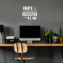 Vinyl Wall Art Decal - Hope Is The Only Thing - 17" x 18" - Positive Motivational Inspirational Quote For Home Bedroom Living Room Classroom School Office Decoration Sticker 4