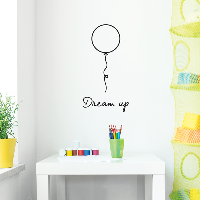 Vinyl Wall Art Decal - Dream Up - 25" x 13" - Motivational Modern Trendy Quote For Indoor Home Bedroom Living Room Apartment Dorm Room Retail Store Office Decoration Sticker 3