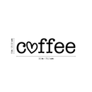 Vinyl Wall Art Decal - Coffee Heart - 8" x 30" - Trendy Modern Cute Design For Home Bedroom Living Room Kitchen Restaurant Coffee Shop Cafe Decoration Sticker 4