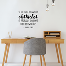 Vinyl Wall Art Decal - If You Find A Path With No Obstacles - 17" x 20" - Trendy Motivational Quote For Home Bedroom Living Room Work Office School Classroom Decoration Sticker 3