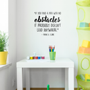 Vinyl Wall Art Decal - If You Find A Path With No Obstacles - 17" x 20" - Trendy Motivational Quote For Home Bedroom Living Room Work Office School Classroom Decoration Sticker 2