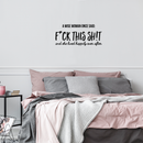 Vinyl Wall Art Decal - And She Lived Happily Ever After - Trendy Inspirational Humorous Women Quote For Home Bedroom Living Room Office Bar Decoration Sticker 2