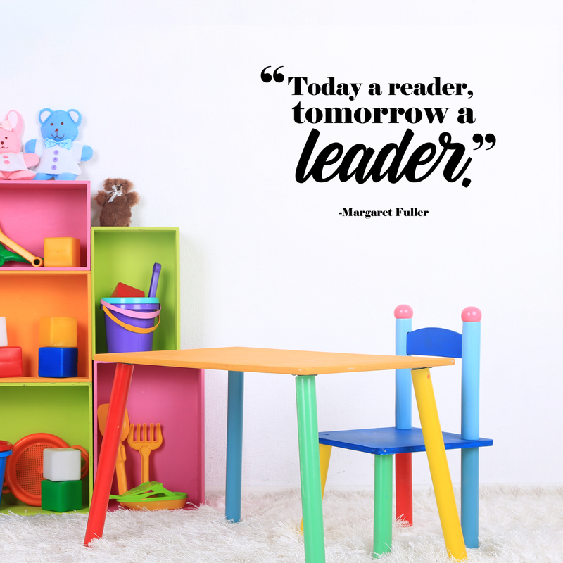 Vinyl Wall Art Decal - Today A Ready Tomorrow A Leader - 17" x 26" - Positive Inspirational Quote For Home Bedroom Living Room Apartment School Classroom Decoration Sticker 2