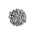 Vinyl Wall Art Decal - Love Each Other - Modern Inspirational Quote For Couples Family Home Bedroom Office School Classroom Decoration Sticker 1