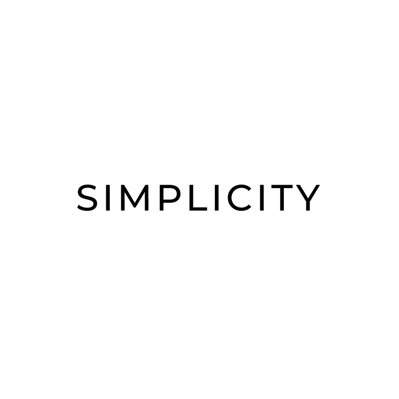 Vinyl Wall Art Decal - Simplicity - 3" x 25" - Positive Motivational Quote For Home Bedroom Living Room Classroom School Office Decoration Sticker 1