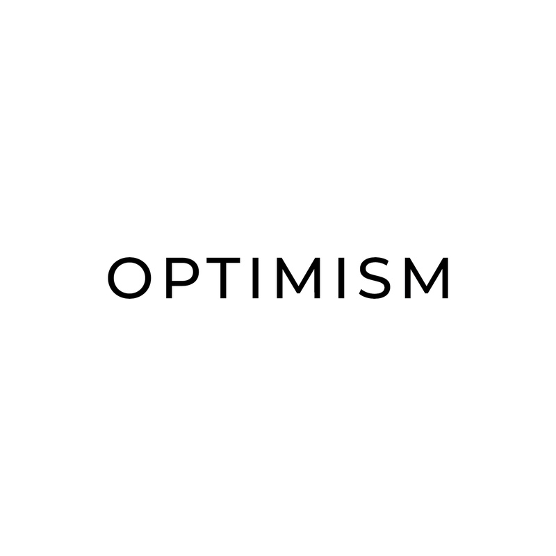 Vinyl Wall Art Decal - Optimism - 4" x 30" - Trendy Modern Minimalist Motivational Quote For Home Bedroom Office Indoor Workplace School Classroom Decoration Sticker 4