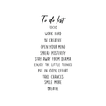 Vinyl Wall Art Decal - Positive Affirmations To Do List - - Trendy Inspirational Quote for Home Bedroom Living Room Office Work School Decoration Sticker 1