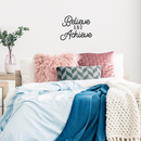 Vinyl Wall Art Decal - Believe And Achieve - 17" x 22" - Inspirational Positive Quote For Home Bedroom Living Room Apartment Office Work School Classroom Decoration Sticker 2
