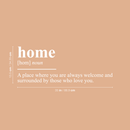 Vinyl Wall Art Decal - Home A Place Where You Are Always Welcome - 13.5" x 35" - Modern Inspirational Family Quote For Home Bedroom Living Room Kitchen Entryway Decoration Sticker 4