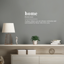 Vinyl Wall Art Decal - Home A Place Where You Are Always Welcome - 13.5" x 35" - Modern Inspirational Family Quote For Home Bedroom Living Room Kitchen Entryway Decoration Sticker 3