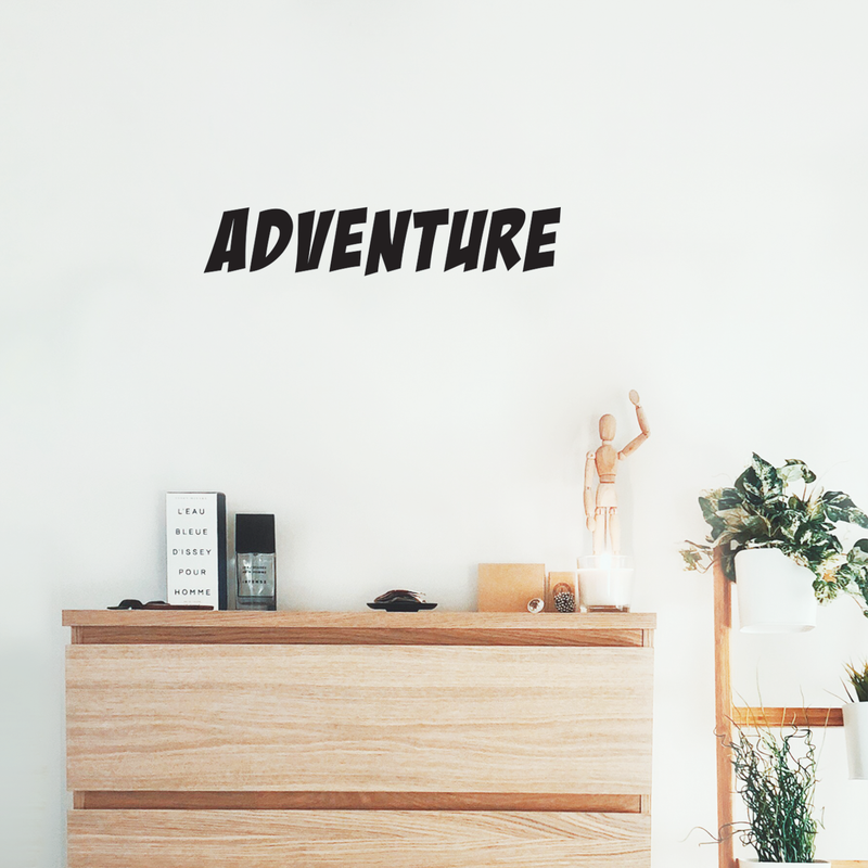 Vinyl Wall Art Decal - Adventure - 4" x 20" - Modern Motivational Quote For Home Bedroom Living Room School Office Travel Agency Decoration Sticker 3