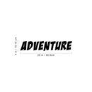 Vinyl Wall Art Decal - Adventure - 4" x 20" - Modern Motivational Quote For Home Bedroom Living Room School Office Travel Agency Decoration Sticker 4