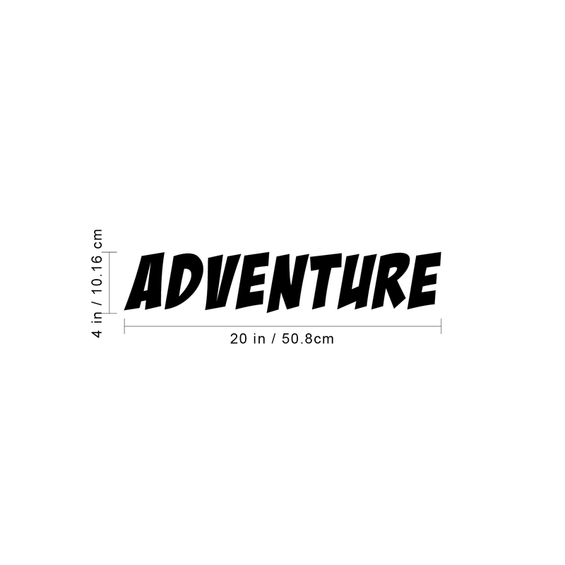 Vinyl Wall Art Decal - Adventure - 4" x 20" - Modern Motivational Quote For Home Bedroom Living Room School Office Travel Agency Decoration Sticker 5