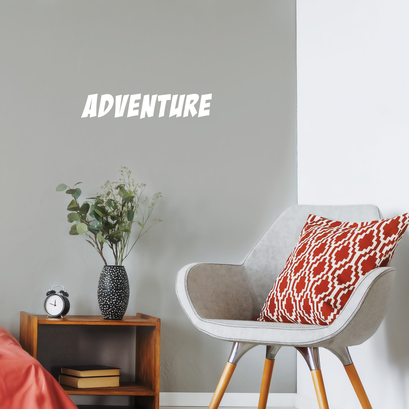 Vinyl Wall Art Decal - Adventure - 4" x 20" - Modern Motivational Quote For Home Bedroom Living Room School Office Travel Agency Decoration Sticker 3