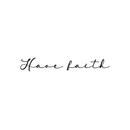 Vinyl Wall Art Decal - Have Faith - 4. Cursive Trendy Modern Inspirational Religious Faithful Quote For Home Bedroom Living Room Church Indoor Work Decoration Sticker 5