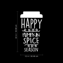 Vinyl Wall Art Decal - Happy Pumpkin Spice Season - 22" x 12" - Modern Cute Halloween Quote For Home Bedroom Living Room School Office Store Holiday Seasonal Decoration Sticker 4