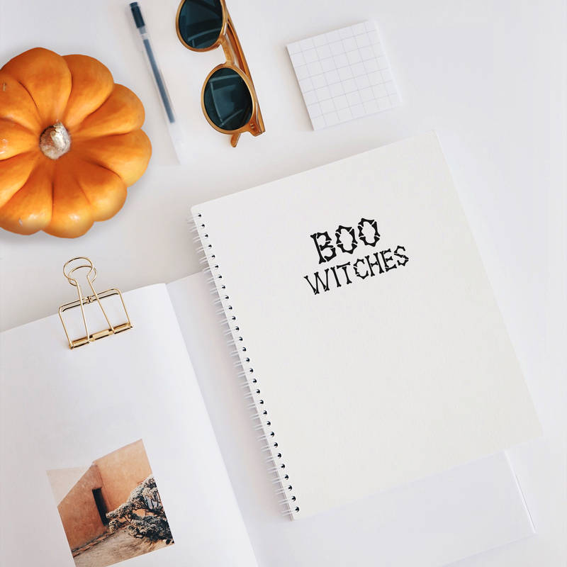 Vinyl Wall Art Decal - Boo Witches - 2" x 3.5" - Trendy Halloween Season Quote For Home Work Laptop Coffee Mug Thermo Cup Window Notebook Luggage Car Bumper Decoration Sticker 3